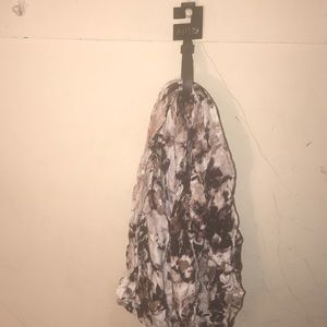 Neutral Floral Infinity Scarf